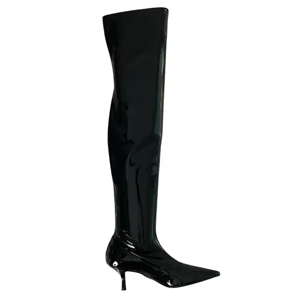 Aniye Records Betsy Cuissard Thigh High Boots Evening Statement Fall Winter 10